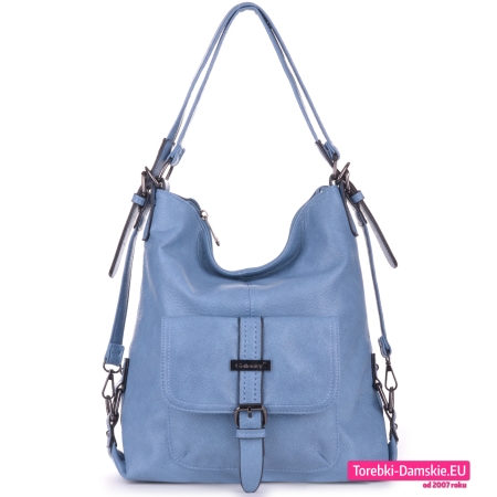 Niebieski błękitny torbo - plecak Gallantry